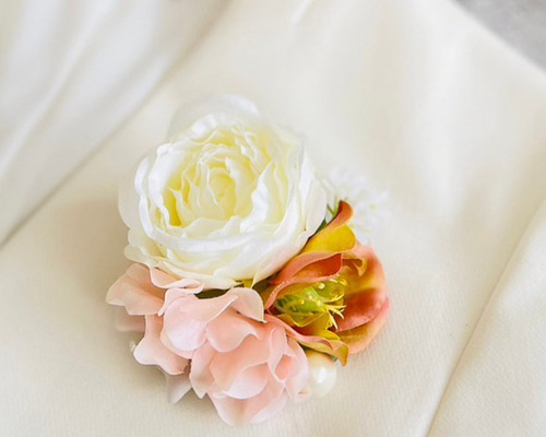 コサージュ＊ローズ クリアケース付き＊卒業式 入学式 結婚式 七五三