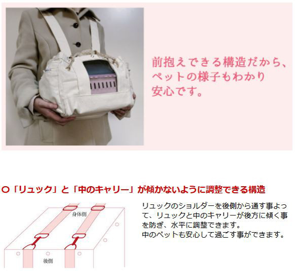 醫院包 客製化兩用背包（適用於長尾小鸚鵡、鳥類、小動物） *僅限帆布 ○用於醫院探訪 ○用於災難疏散 ○用於旅行 第5張的照片