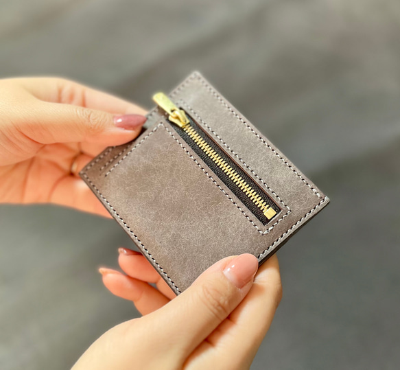 ハンドメイド イタリアンレザー マルゴー マネークリップ