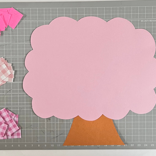 Amazon.co.jp: 特大の木A□壁面飾り製作キット制作大きい桜