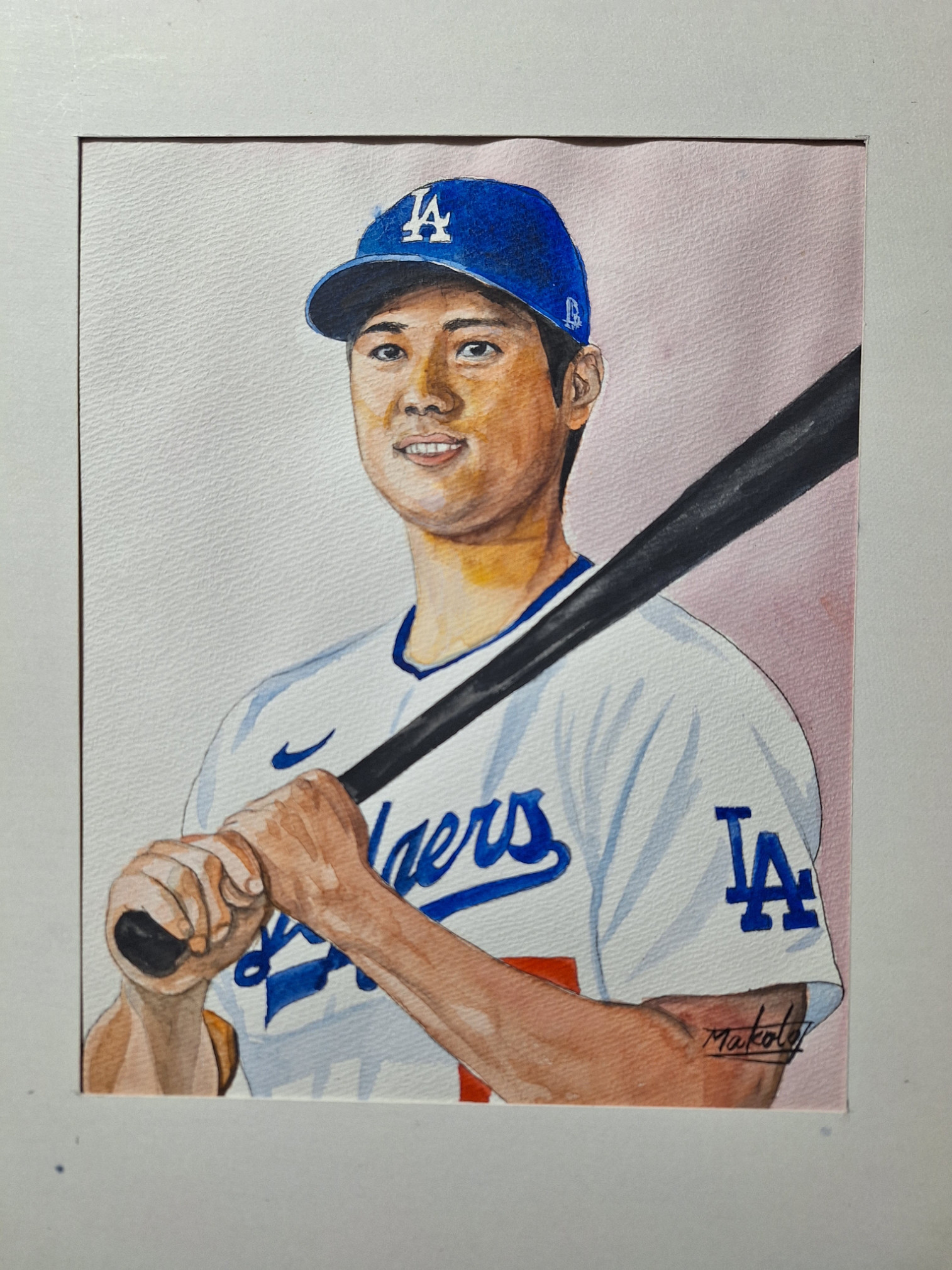 ながさん ドジャース大谷翔平 ！A3サイズポスターフレーム付きセット ドジャース大谷翔平 2025年MLB！A3サイズポスターフレーム付き