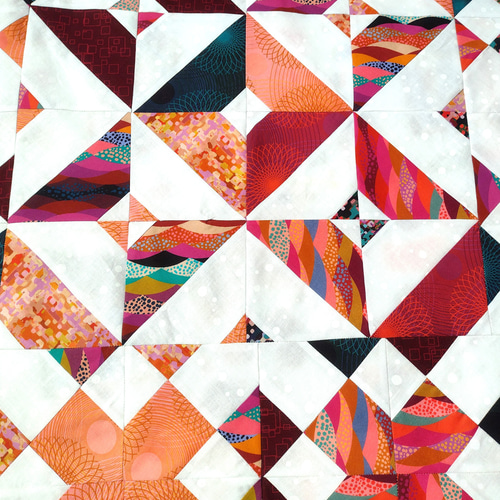 鮮やか春色コットンパッチワークブランケット、ひざ掛け その他