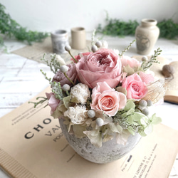 くすみピンク&モーヴカラーフラワーガーデン＊お部屋に作る薔薇の庭