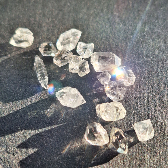 【12～13号】Lサイズ♡ハーキマーダイヤモンドRING / 受注制作も可★天然石 silver925 6枚目の画像