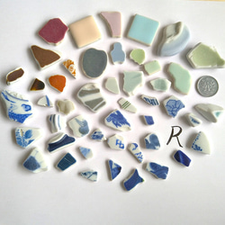 シー陶器Ｒ　静岡海散歩　アクセサリーパーツ、クラフト素材に 1枚目の画像