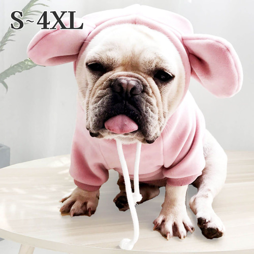 もこもこ パーカー 【M】 レッド 赤 犬 服 猫服 猫服 防寒服 | もふもふ猫