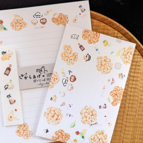 からあげのレターセット レターセット chiyo.ten チヨ 通販