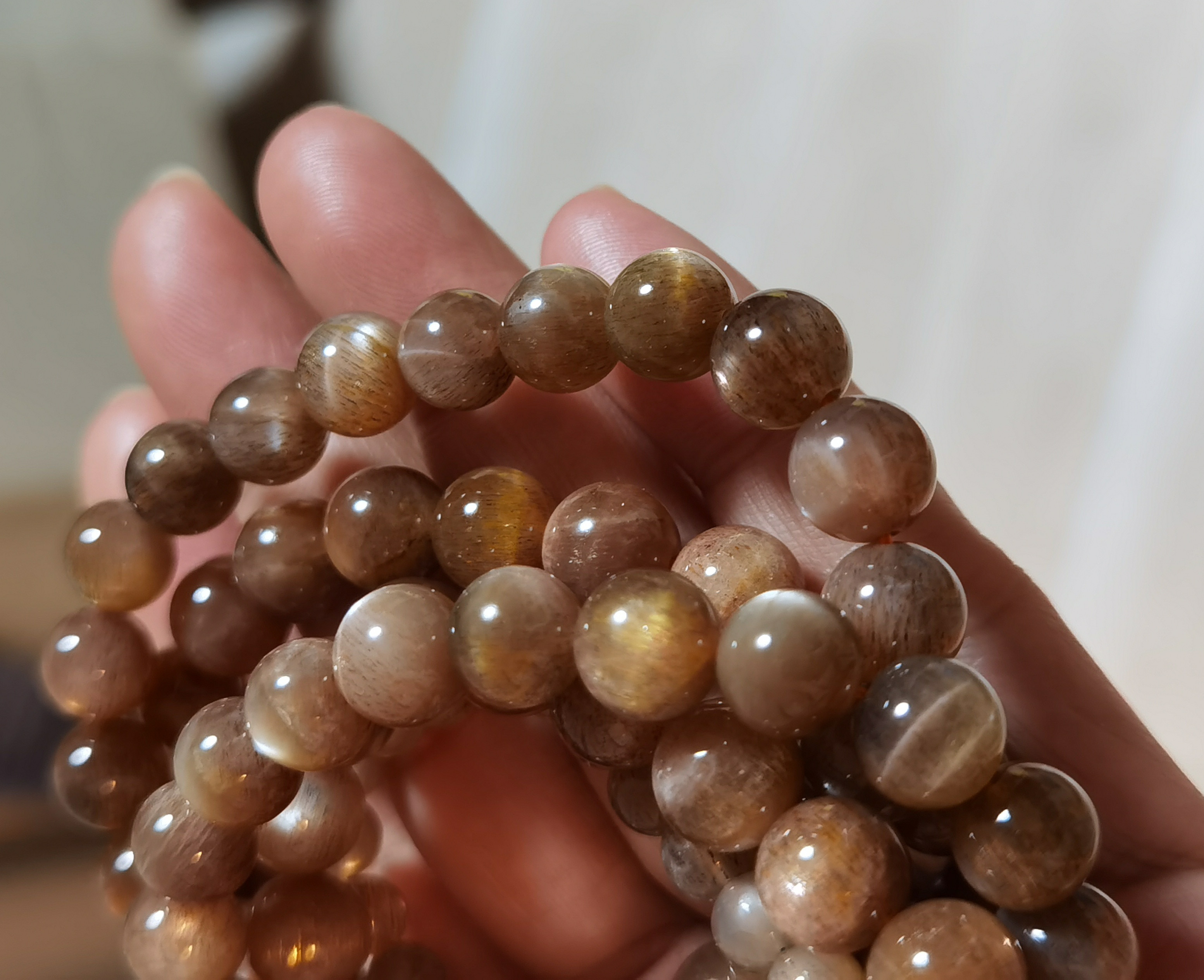 7.5g 天然無処理 デュモルチェライト ブレスレット Ω ブレスレット  