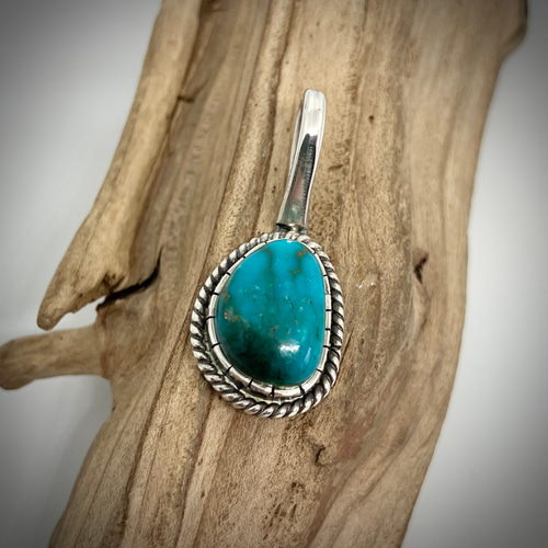 キングマン ターコイズ トルコ石 シルバー ネックレス ペンダント  