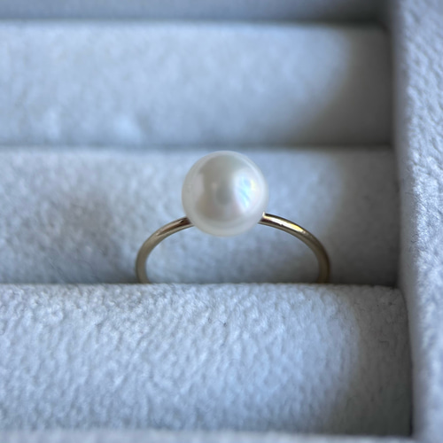 ぴ*の様 パール（真珠）付きエレガントリング14K 2本 ぴ*の様