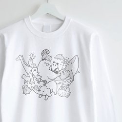 長袖Tシャツ（ANIMAL STORY / セキセイインコ） 1枚目の画像