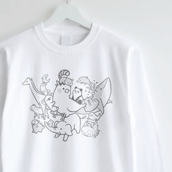 長袖Tシャツ（ANIMAL STORY / オカメインコ） 1枚目の画像