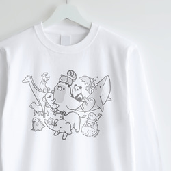 長袖Tシャツ（ANIMAL STORY / コザクラインコ） 1枚目の画像