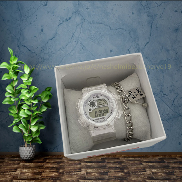 ファッション ベルト ワールド アクセサリー ジュエリー 腕時計 通勤 通学 カップル時計 学生腕時計 伸縮式 4枚目の画像