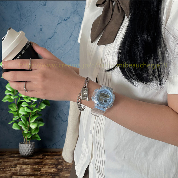 ファッション ベルト ワールド アクセサリー ジュエリー 腕時計 通勤 通学 カップル時計 学生腕時計 伸縮式 7枚目の画像