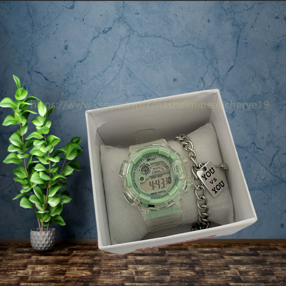 ファッション ベルト ワールド アクセサリー ジュエリー 腕時計 通勤 通学 カップル時計 学生腕時計 伸縮式 1枚目の画像