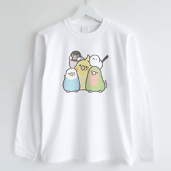 長袖Tシャツ（MOFU MOFU BIRD / 和気あいあい / A） 2枚目の画像