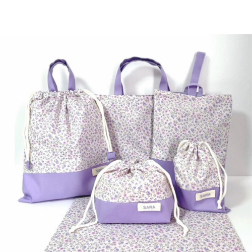 入園入学準備 6点セット｜レッスンバッグ・上履き袋・体操服袋 ほか 名