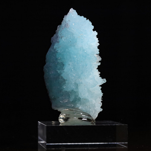レア☆ブルーアラゴナイト結晶 母岩付き 霰石 希少品 美品 鉱物