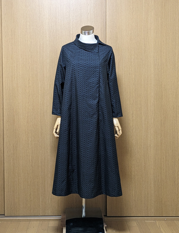 着物リメイク ワンピース 大島紬 M-L ワンピース さらあお 通販 