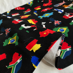 R4⭐︎ランチマット 40×50 ネームラベル付 4枚セット 宇宙 昆虫 国旗