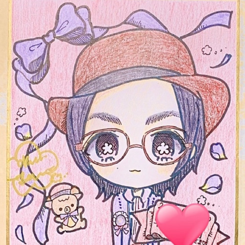 手描きイラスト 色鉛筆画 オーダー商品 イラスト