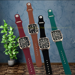 ファッション ベルト ワールド アクセサリー ジュエリー 腕時計 通勤 通学 カップル時計 学生腕時計 伸縮式 1枚目の画像