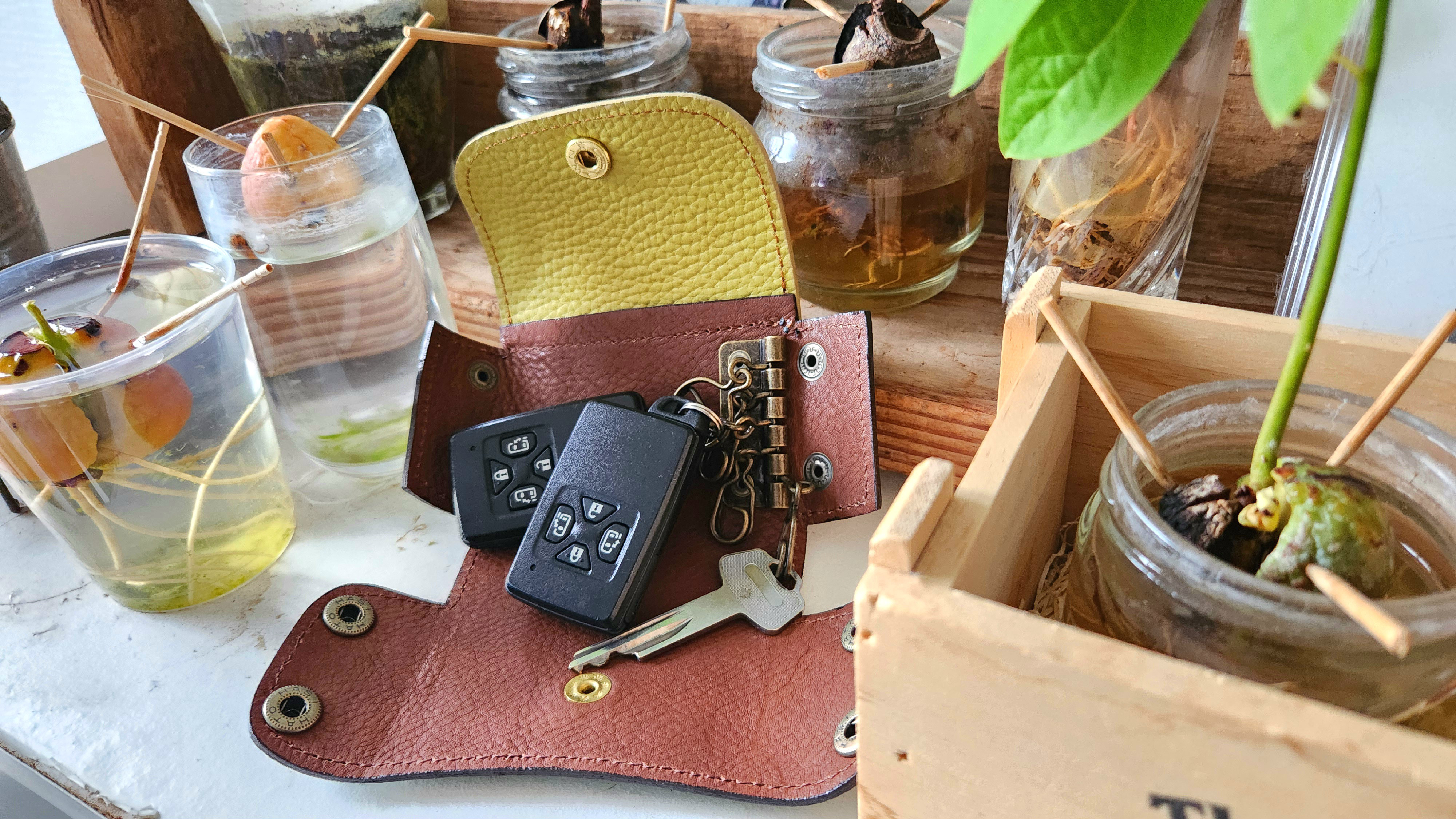 ☆アボカド配色☆ポーチ型キーケース【avo.smart key pouch】