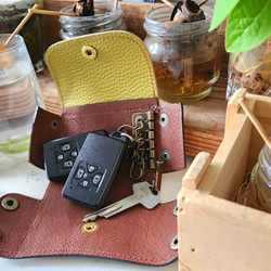 ☆アボカド配色☆ポーチ型キーケース【avo.smart key pouch】 10枚目の画像