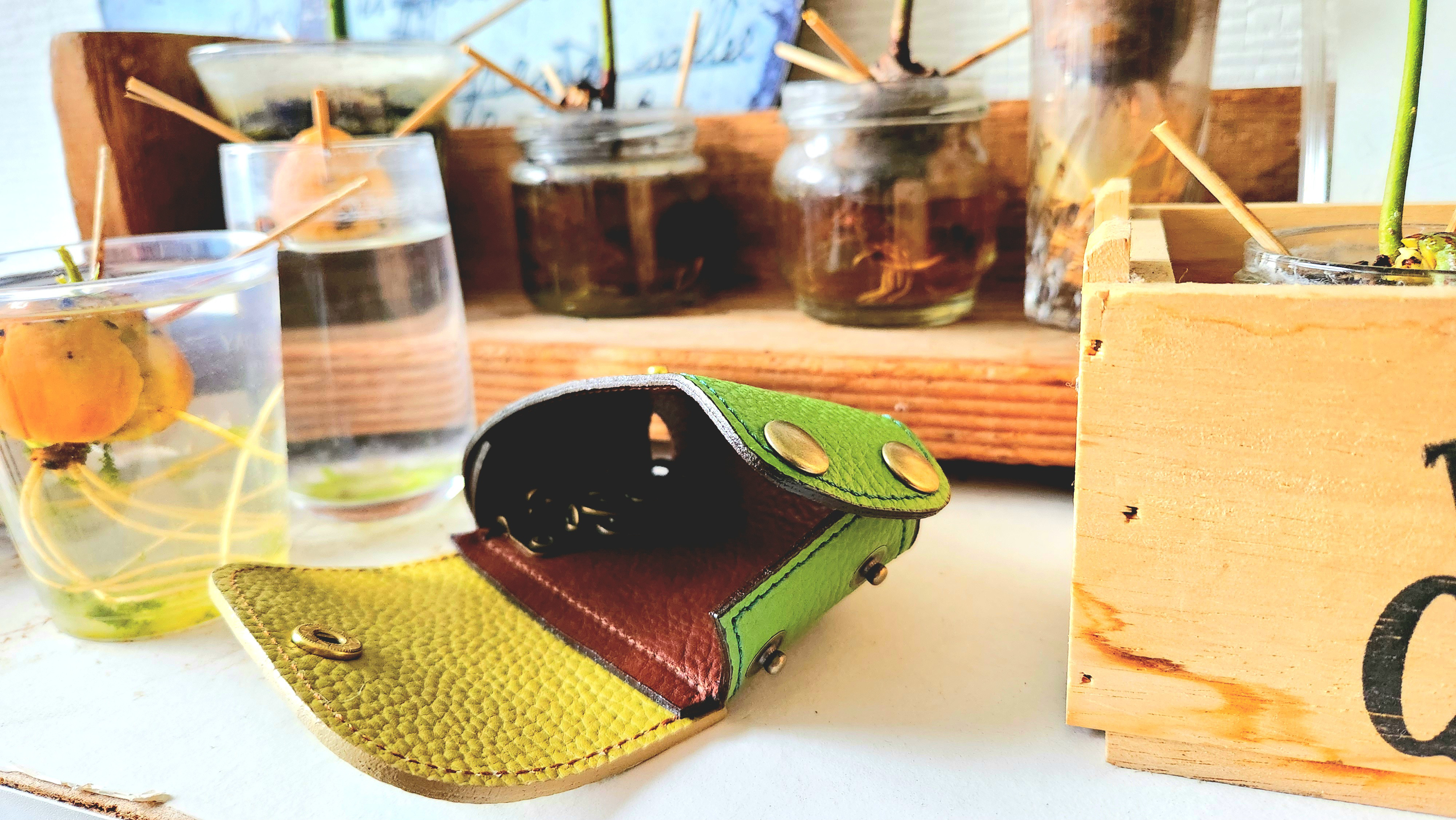 ☆アボカド配色☆ポーチ型キーケース【avo.smart key pouch】