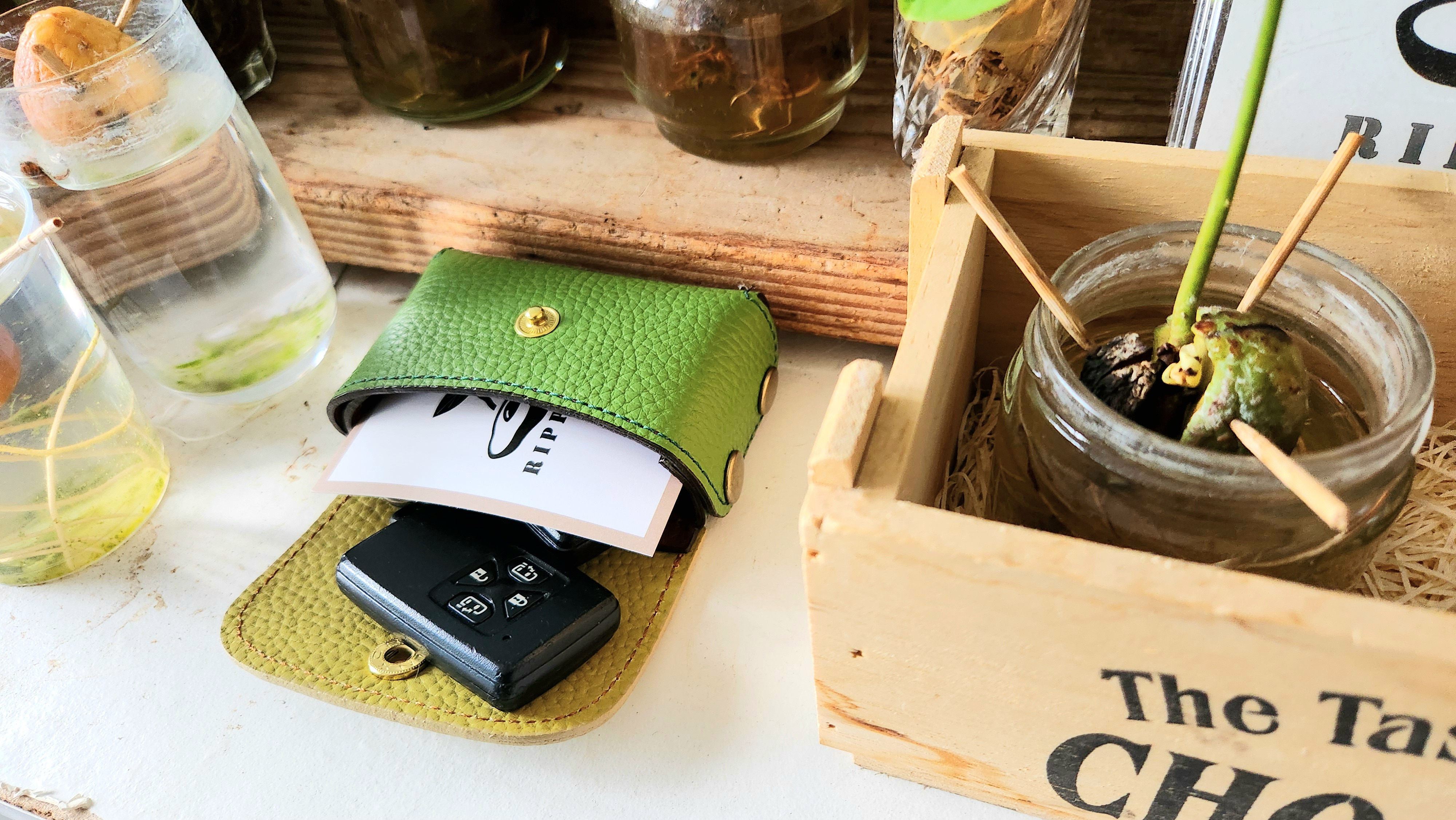 ☆アボカド配色☆ポーチ型キーケース【avo.smart key pouch】