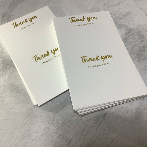 ショップカード アクセサリー台紙 サンキューカード 名刺 No.307