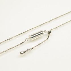 Silverベネチアンネックレス 幅0.8mm 全長45cm～80cmで制作 オプションパーツ多数 １点１点オーダー制作 3枚目の画像