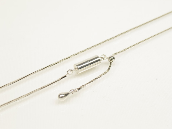 Silverベネチアンネックレス 幅0.8mm 全長45cm～80cmで制作 オプションパーツ多数 １点１点オーダー制作 3枚目の画像
