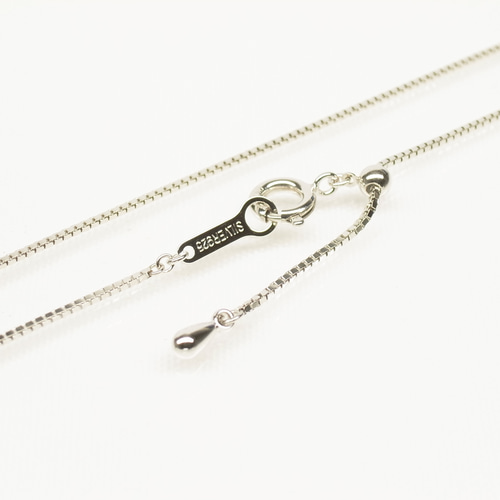Silverベネチアンネックレス 幅0.8mm 全長45cm～80cmで制作