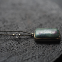 ruby in fuchsite brass necklace (kahen) 11枚目の画像