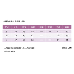 焦糖色毛圈針織圖騰大學T 第10張的照片