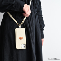 多機種対応 カラー リアケース 【 Simple ワッペン 犬 】 名入れ スマホケース スマホショルダー A269I 15枚目の画像