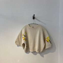 手編み機による　Mimosa Sophie Sweater 5枚目の画像