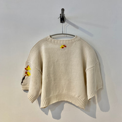 手編み機による　Mimosa Sophie Sweater 3枚目の画像