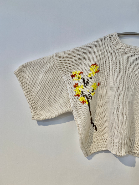 手編み機による　Mimosa Sophie Sweater 6枚目の画像