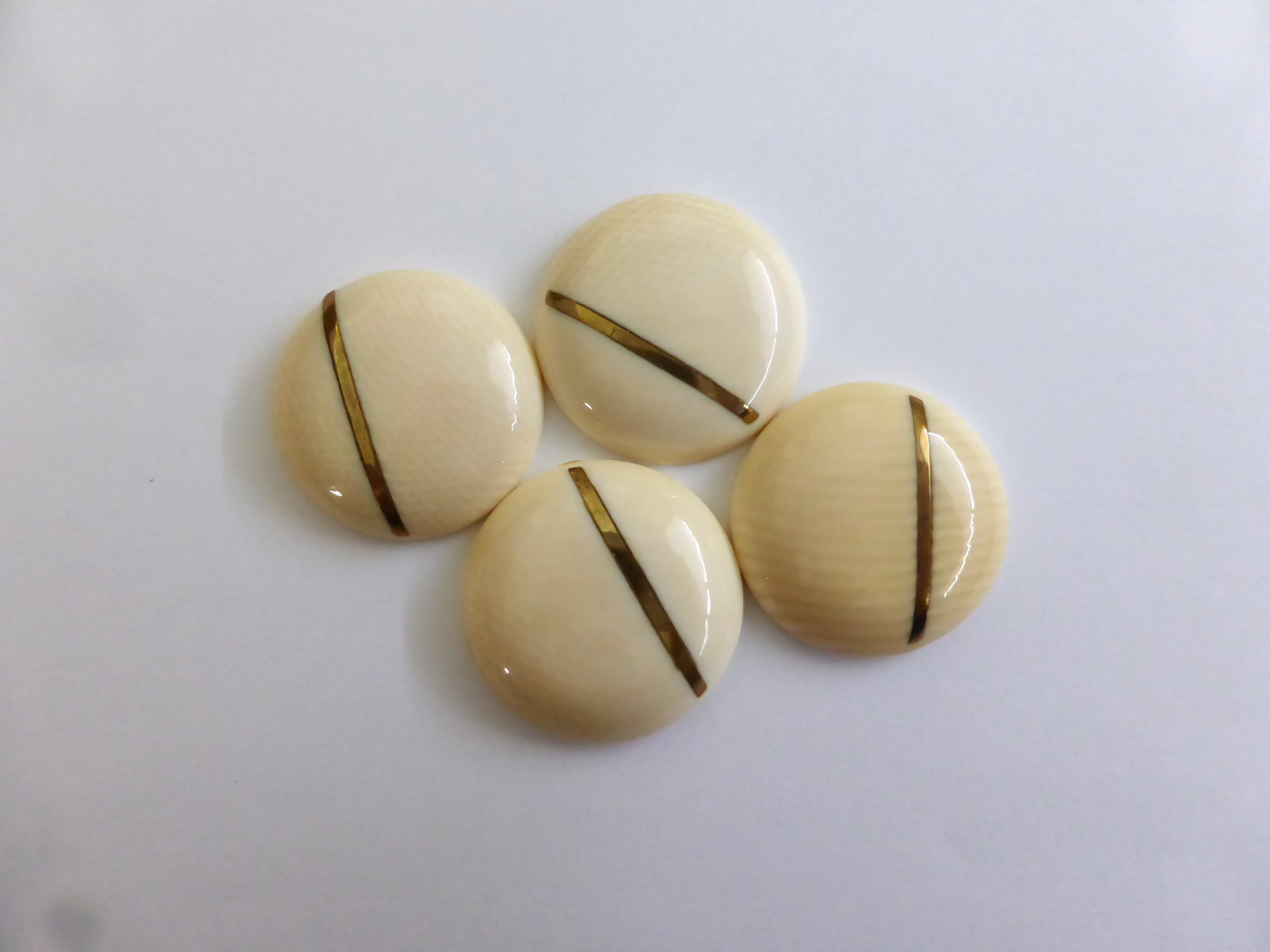 本象牙 アイボリーデザインパーツ 4個セット