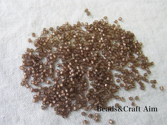 カットビーズ　モカ 1枚目の画像