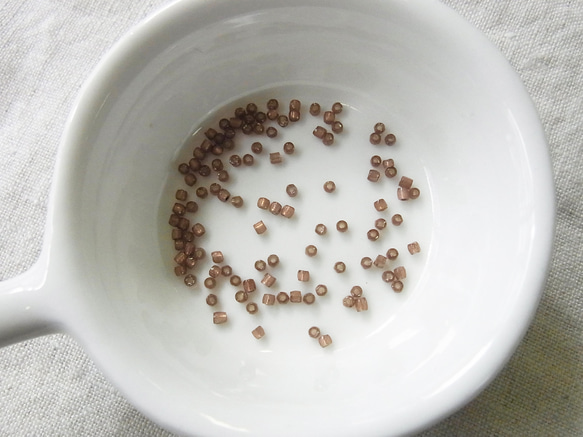 カットビーズ　モカ 4枚目の画像