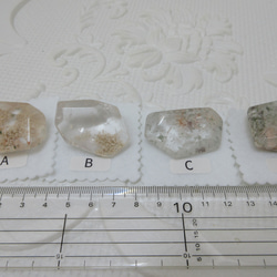 No.CR-145　天然石　原石　ホワイトガーデンクォーツ　２１ｇ　４種から選択 20枚目の画像