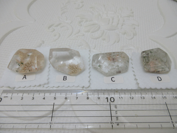 No.CR-145　天然石　原石　ホワイトガーデンクォーツ　２１ｇ　４種から選択 20枚目の画像