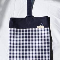 ギンガムチェック　シューズ入れ　ハンドメイド 401）うわばき入れ 上靴入れ 上履き入れ ギンガムチェック 赤