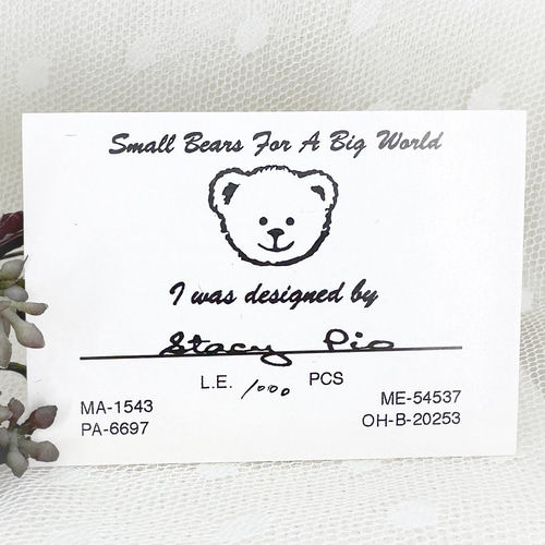 USA直輸入 ワールドオブミニチュアベアーズ サマンサ ぬいぐるみ アン