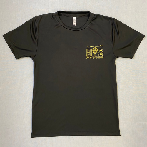 受注制作】「幾何学模様+テニス」ドライTシャツ・長袖Tシャツ Tシャツ