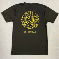 【受注制作】「幾何学模様+テニス」ドライTシャツ・長袖Tシャツ 3枚目の画像